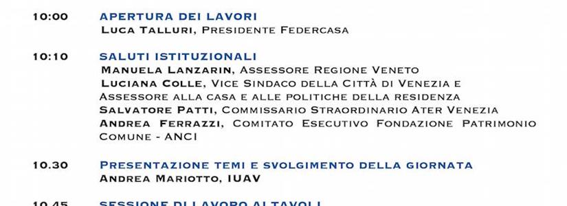 Venezia: ABI(li)TARE, le aziende per la casa nella città del futuro