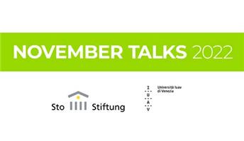 November Talks 2022, ciclo di conferenze promosso da Sto Stiftung e IUAV