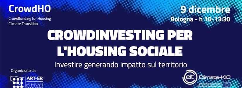 Bologna. Incontro “Crowdinvesting per l’housing sociale”