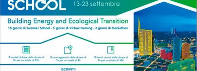 Energia: Summer School ENEA su transizione ecologica edifici