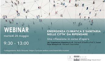 Webinar “Emergenza climatica e sanitaria nelle città da ripensare” 