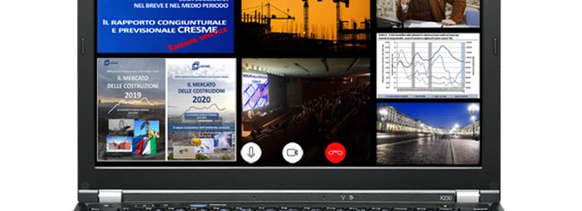 Webinar: “Rapporto congiunturale e previsionale CRESME”