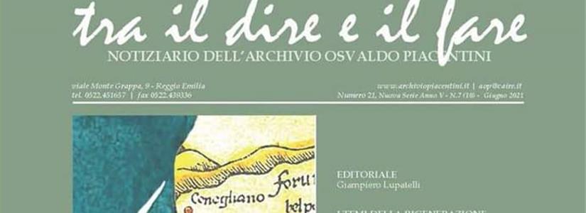 Reggio Emilia. Presentazione della rivista 