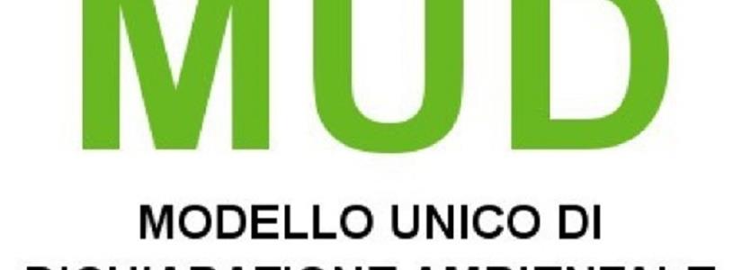 MUD: Comunicazione per il Modello Unico di Dichiarazione Ambientale 2018