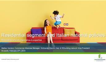 Il settore residenziale in Italia e le policy: l’esperienza REbuilding network al Thermoss di Bruxelles