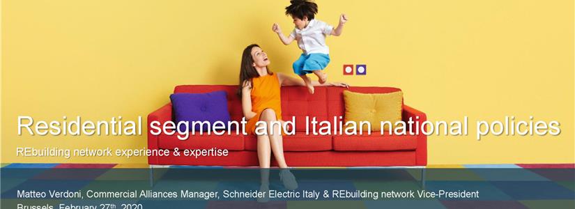 Il settore residenziale in Italia e le policy: l’esperienza REbuilding network al Thermoss di Bruxelles