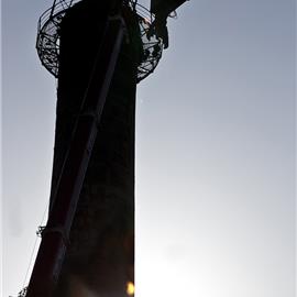 Demolizione con Fly Demolition System - ciminiera Italcementi - Catania - 2011 - Ph. Damiano Fiorentini
