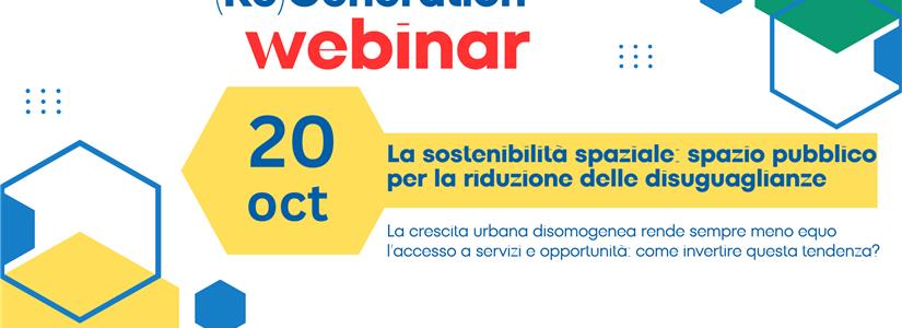 La sostenibilità spaziale: spazio pubblico per la riduzione delle disuguaglianze